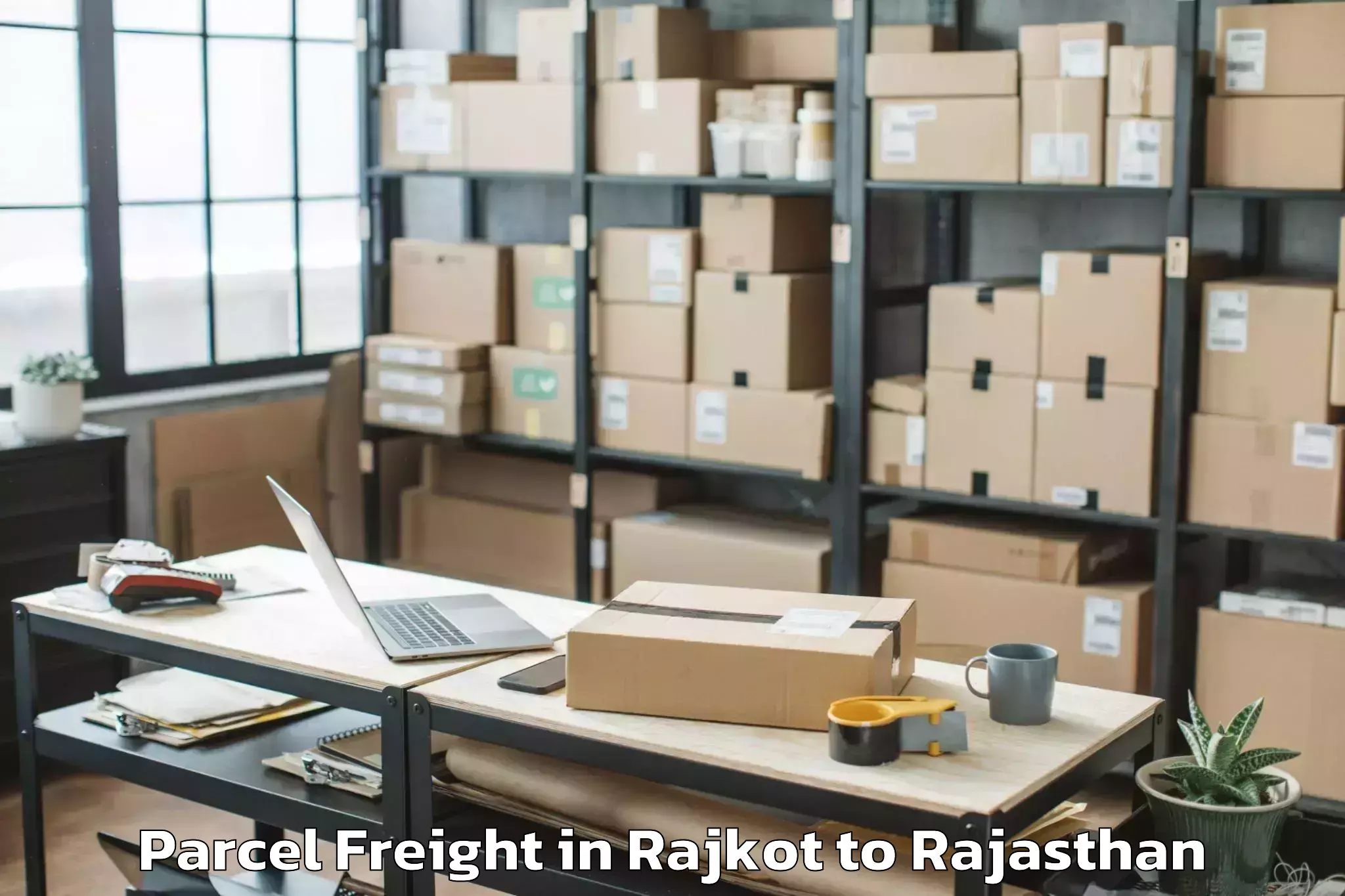 Efficient Rajkot to Hanumangarh Parcel Freight